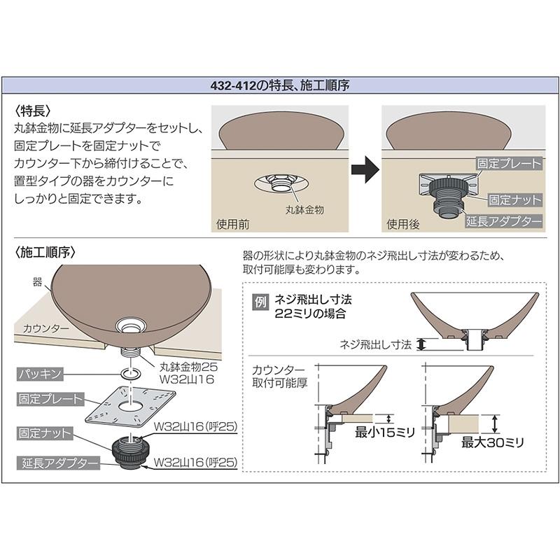 カクダイ（KAKUDAI） 【完売】卓上手洗器 固定金具 25mm用 小型 手洗い