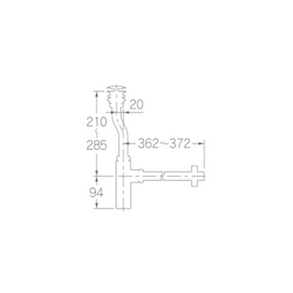 ボトルトラップユニット 排水金具 25mm 排水トラップ 排水管 壁排水 手洗鉢用の排水金具 ホワイト 上部排水金具｜papasalada｜05