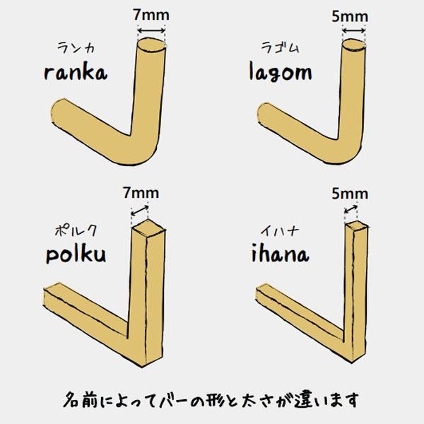 タオル掛け W223mm タオルバー ランカ ranka 21B SQ（プライム