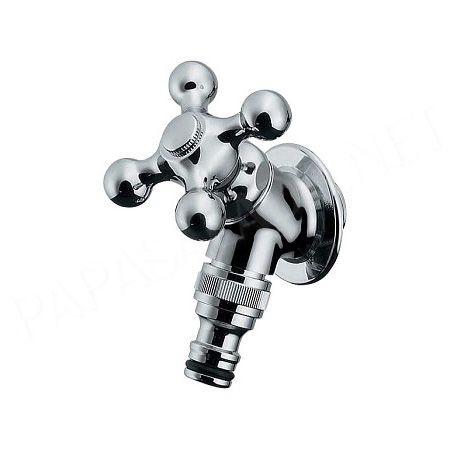 蛇口 ガーデンクロス水栓 クロム ガーデニング 屋外 おしゃれ 水道 蛇口 701 315 13 個性派水回りショップ パパサラダ 通販 Yahoo ショッピング