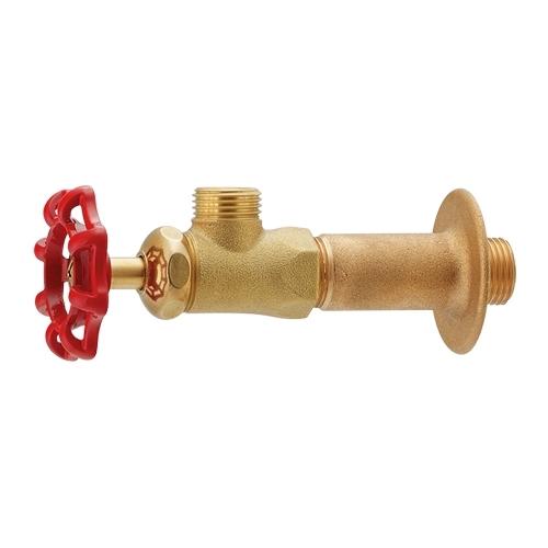 完売】アングル形止水栓 レトロ （バルブ型ハンドル）レッド 壁付