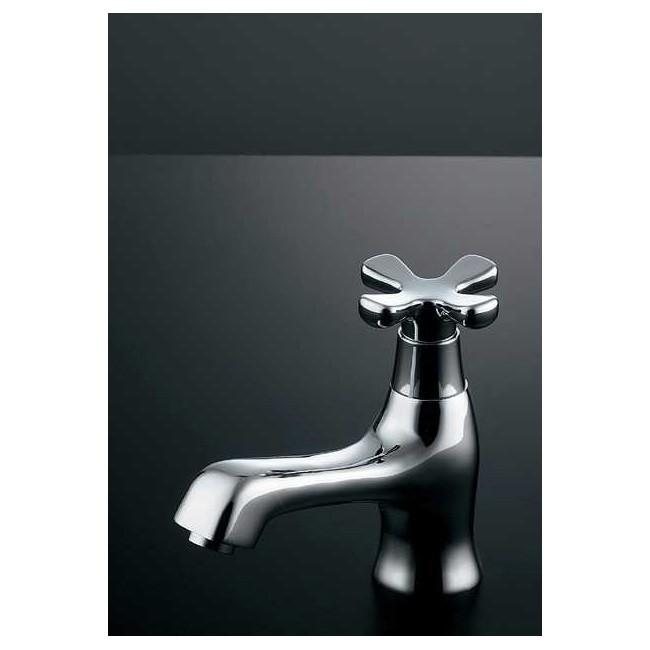 単水栓 手洗用デザイン蛇口 Hana Mini ミニ立水栓 クロム 花びらハンドル おしゃれ蛇口 35 Off