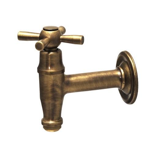 廃盤】蛇口 おしゃれ レトロ アンティーク ガーデン 庭 水栓 バレル