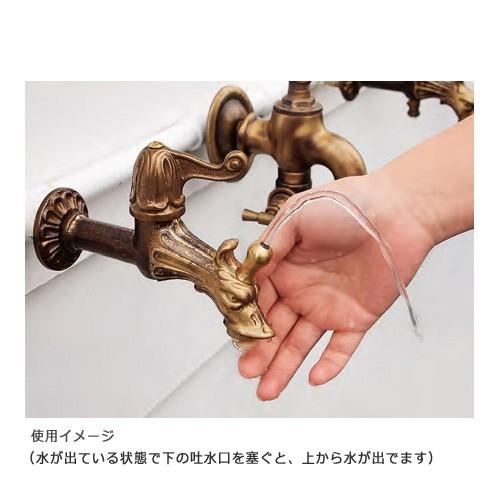 廃盤】蛇口 おしゃれ レトロ アンティーク ガーデン 庭 水栓 ドラゴン