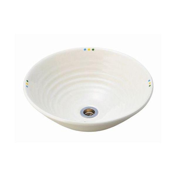 A 08 洗面ボール 和風 トイレ 手洗器 おしゃれな美濃焼手洗いボウル 笑窪 住宅設備 Ekubo Lサイズ F380 おしゃれ 和風 洗面ボウル A 08 個性派水回りショップ パパサラダ