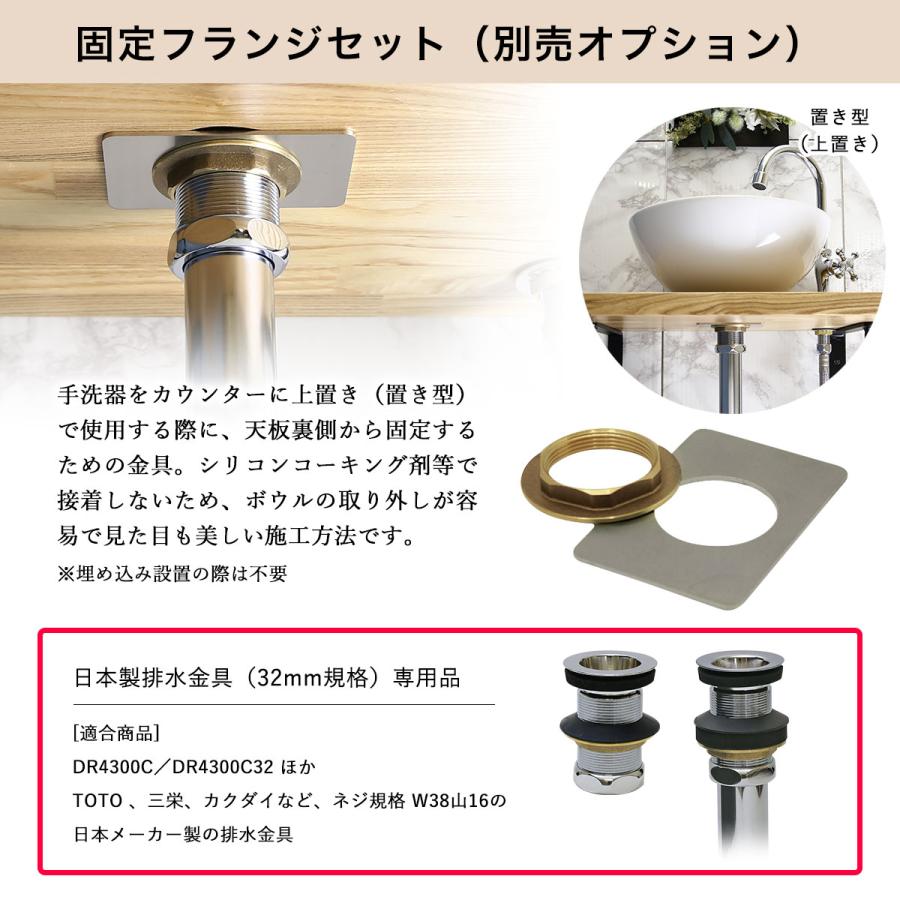32ミリ規格 排水金具 横穴無し スタンダード・ドレンユニット 日本製