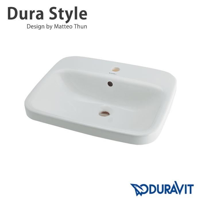 輸入洗面器 DURAVIT半埋め型手洗器 #DU-0374560000 ドイツ製の角型洗面ボウル