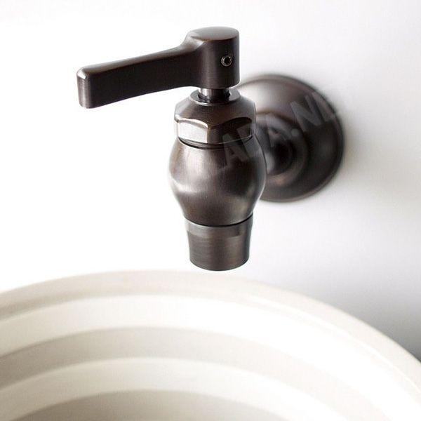 完売 水栓 蛇口 おしゃれ エッセンス 横豆栓 ブロンズ 壁付 022 個性派水回りショップ パパサラダ 通販 Yahoo ショッピング