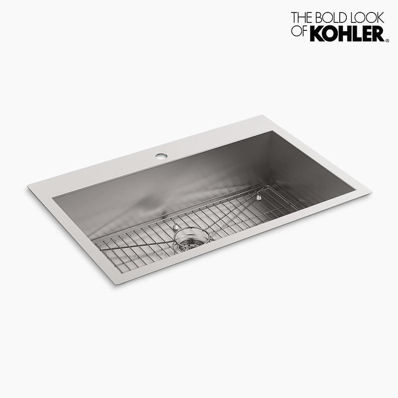 キッチンシンク　KOHLER　ボールト　1槽シンク