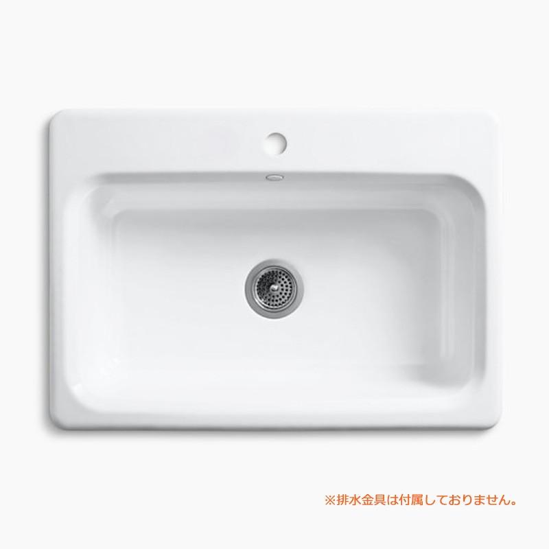 在庫あり KOHLER キッチンシンク コーラー ベーカーズフィールド 1槽シンク｜papasalada｜02