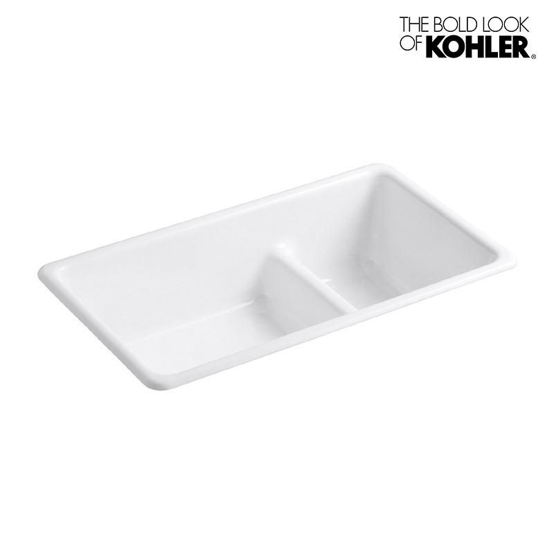 キッチンシンク KOHLER Iron Tones Kitchen Sink アイアントーン 2槽シンク 流し台｜papasalada