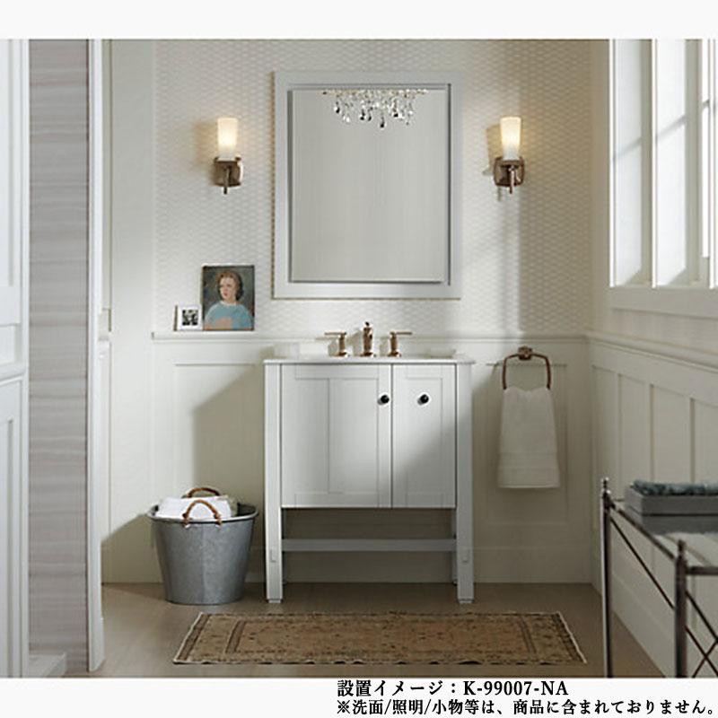 拡大鏡付 メディスン ミラーキャビネット（ラージ） バスルーム ウォール収納 KOHLER コーラー ヴェルデラ K99007NA