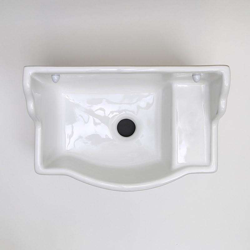 おしゃれ 洗面ボウル 壁掛け手洗器 バケットタイプ 角形 国産 横水栓用