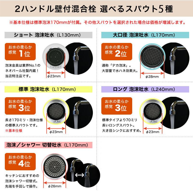 蛇口 レバー スティックレバー オレンジ ハンドル おしゃれ キッチン 台所 洗面所 壁付混合水栓 選べるスパウト5種 Kk11 129sor 個性派水回りショップ パパサラダ 通販 Yahoo ショッピング
