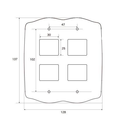 Ks02 024 陶器 おしゃれ スイッチカバー スイッチプレート コンセントカバー Plan De Paris ミニヨンローズ 4つ穴 Ks02 024 個性派水回りショップ パパサラダ 通販 Yahoo ショッピング