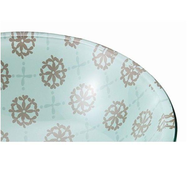 大人気新品 F355 125mm 手洗い器 Mサイズ 埋め込み 置き型 ガラスボウル 花 ライラック ガラス おしゃれ 洗面ボウル 手洗器 かわいい おしゃれ 洗面ボウル ガラス トイレ