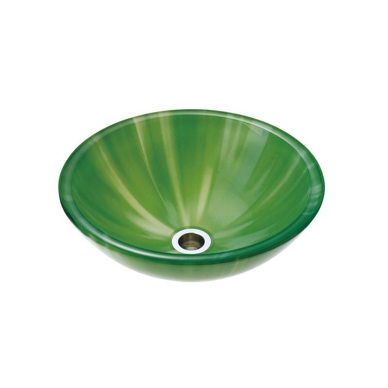 洗面ボウル おしゃれ ガラス グリーン 緑 ガラスボウル 置き型 埋め込み 小型 手洗い器 Sサイズ F310 110mm Ns 194 個性派水回りショップ パパサラダ 通販 Yahoo ショッピング