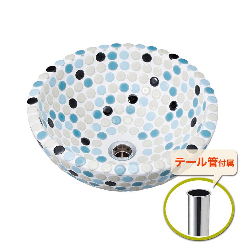 洗面ボウル おしゃれ タイル 磁器製 置き型 手洗器 洗面ボール トイレ 洗面所 オリジンスポッツ ピンク