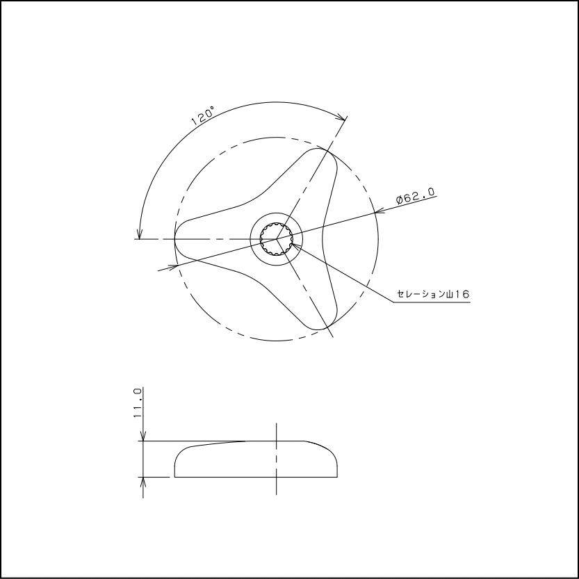 蛇口用 三角ハンドル（無地）50個セット OL201510-08 水栓部品 修理 メンテナンス 交換 リフォーム まとめ買い お得 在庫あり SANEI KAKUDAI_2