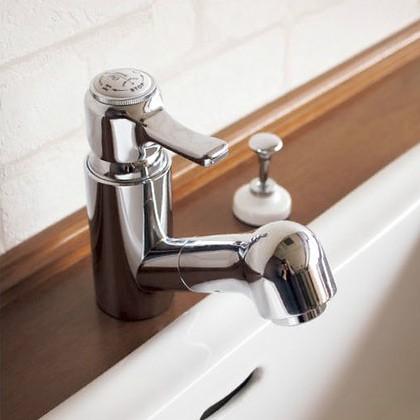 【Essence】シングルレバー混合栓，クロムE414010　おしゃれ　レトロ 楽天市場】キッチン洗面用のレバー水栓 【Essence】シングルレバー混合