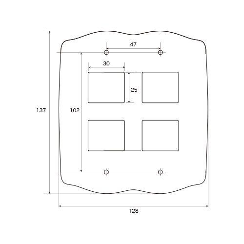 Pe4000 03a 陶器 おしゃれ スイッチカバー スイッチプレート コンセントカバー Plan De Paris レローズ 4つ穴 Pe4000 03a 個性派水回りショップ パパサラダ 通販 Yahoo ショッピング