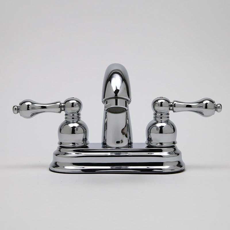 レバーハンドル 蛇口 おしゃれ 混合水栓 2レバー 混合栓 4インチ