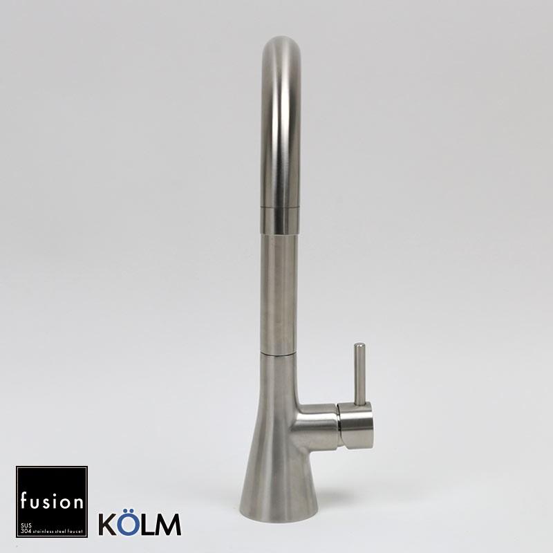 完売】キッチン 蛇口 コルム ステンレス シングルレバー 混合栓
