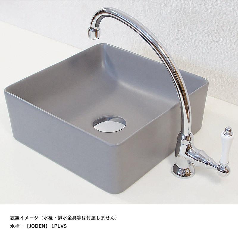 洗面ボウル おしゃれ 置き型 上置き 陶器 スクエア 正方形 洗面ボウル おしゃれ 置き型 上置き 陶器 スクエア 正方形
