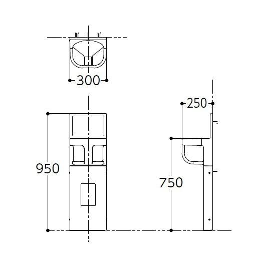 TOTO　YKA15S　旧品番　YKA15R　（平壁設置タイプ）　ベビーチェア　公共トイレ商業施設　赤ちゃん用　省スペース