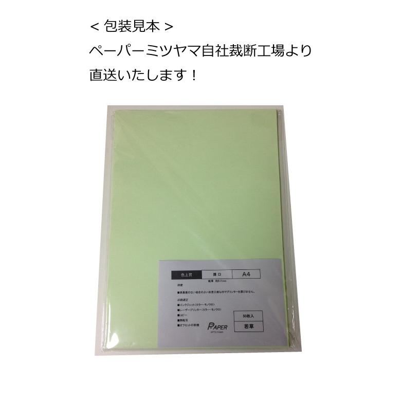 色上質紙 メール便OK お好み裁断 中厚口 A4 50枚 / A5 / A6 / はがきサイズ｜paper-m｜04