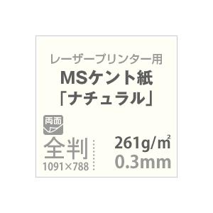 ケント紙 全紙 MSケント紙 ナチュラル 261g/平米 全紙サイズ 1091