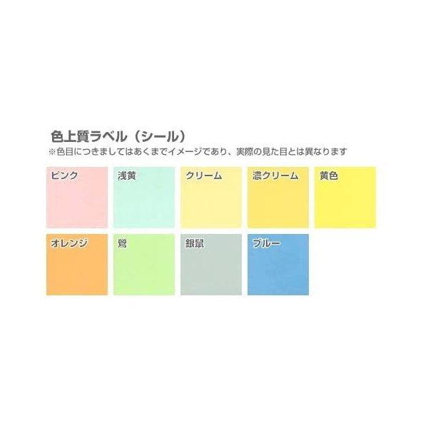 色上質ラベル シール B5サイズ：500枚 カラーシール 上質紙 色紙 いろがみ シール紙 ラベルシール 印刷紙 印刷用紙 - 1