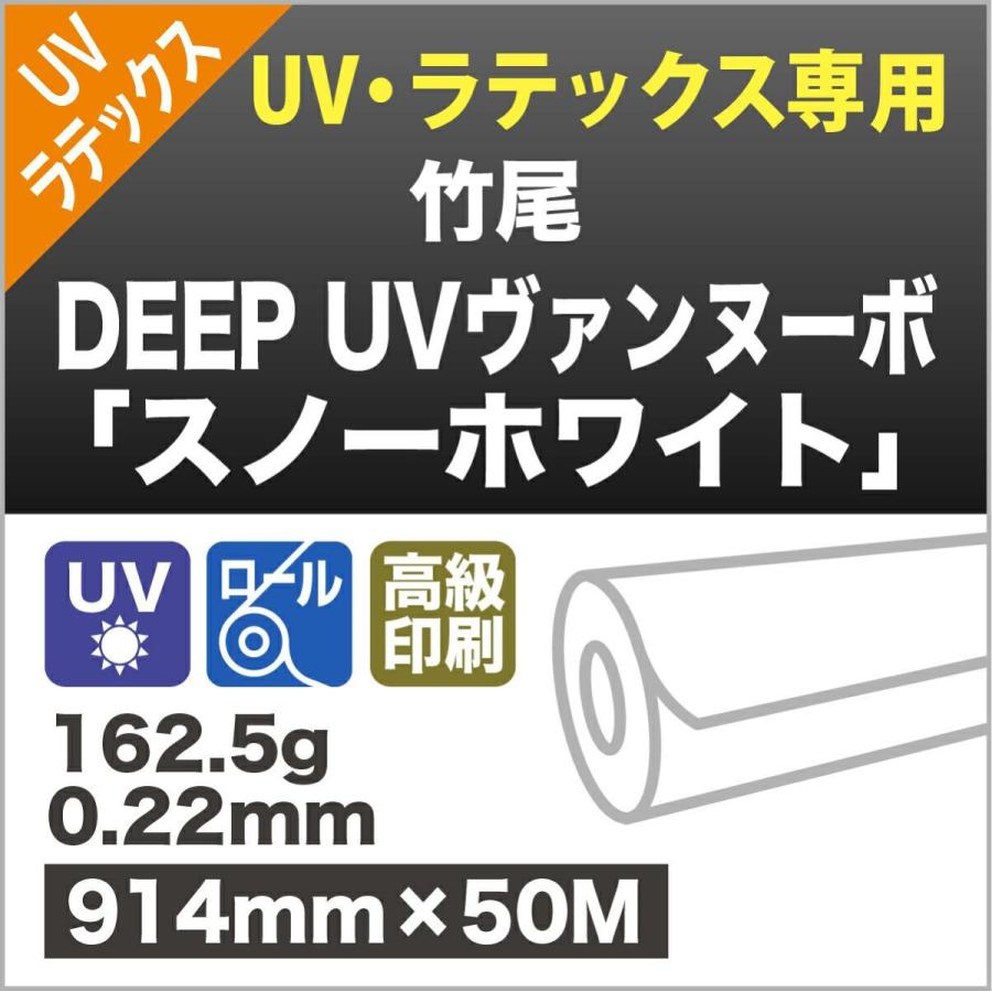 竹尾 DEEP UVヴァンヌーボ スノーホワイト【UV・ラテックス専用】162.5