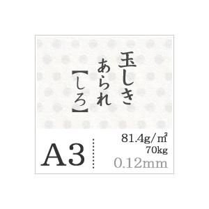 玉しき あられ 「しろ」 81.4g/平米 0.12mm A3サイズ：1500枚 印刷紙 印刷用紙 松本洋紙店｜paper｜05