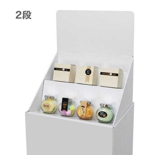 フロア斜めひな壇什器 W415×D314×H1335mm : ペーパーワールド ヤフー店