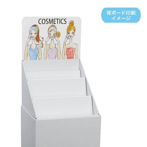 フロア斜めひな壇什器 W315×D314×H1335mm 印刷付き : ペーパーワールド