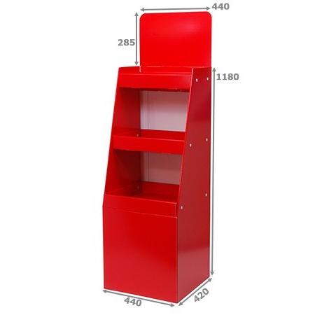 フロア什器 3段トレータイプ 印刷付き : ペーパーワールド ヤフー店