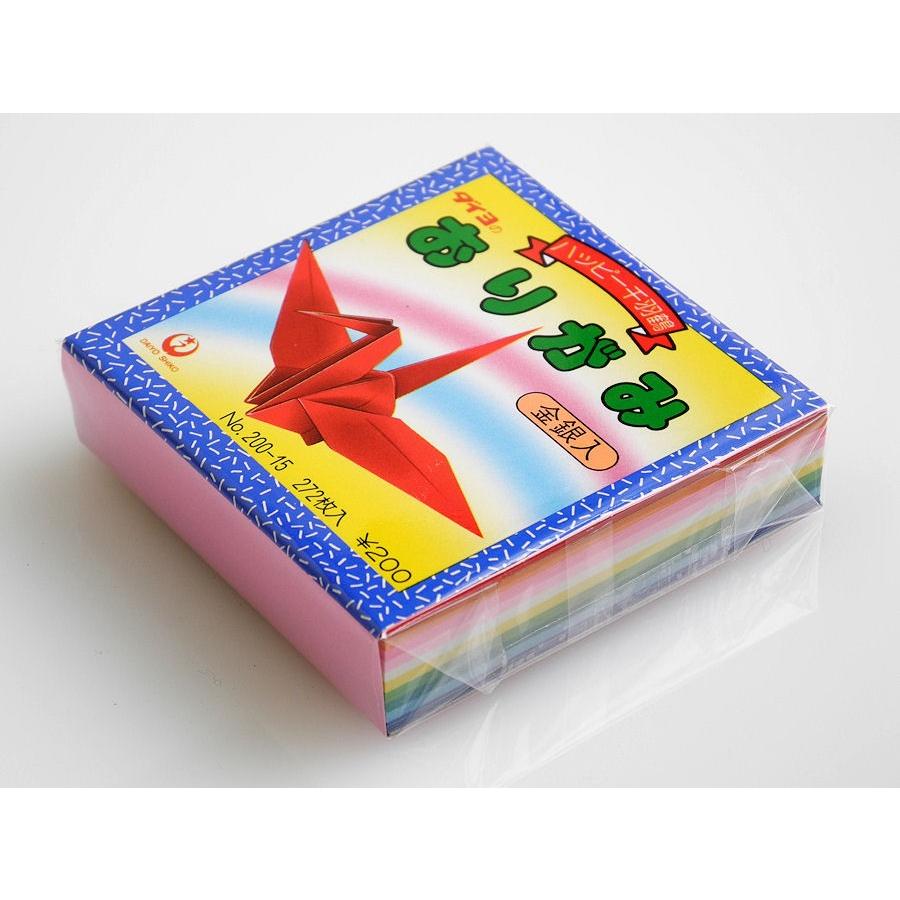 ダイヨ 大与 ハッピー千羽鶴おりがみ 折紙 7 5センチ角 金銀入 272枚 ポスト投函配送対応 Dyo 0 15 Papeterie La Mer 通販 Yahoo ショッピング