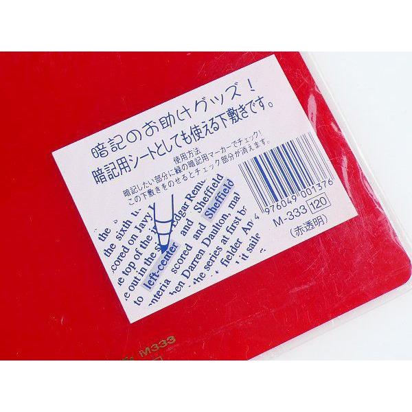【再値下げ！送料無料】洋書『Medicine at the Border』 下敷き B5 透明レッド・暗記シート用下敷き ポスト投函配送