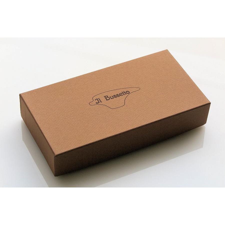 Il Bussetto ／ イル・ブセット 革製 ペンケース 2本用 ダークブラウン 送料無料の画像