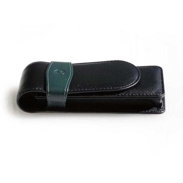 Pelikan（ペリカン） レザーケース 3本用・緑帯 TG-32 本皮製ペン