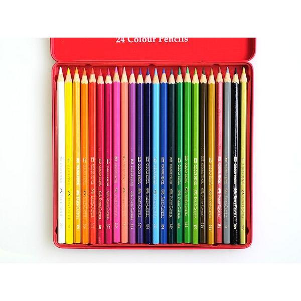 FABER-CASTELL ファーバーカステル　色鉛筆　24色セット　ポスト投函配送対応｜papeterie-la-mer｜02