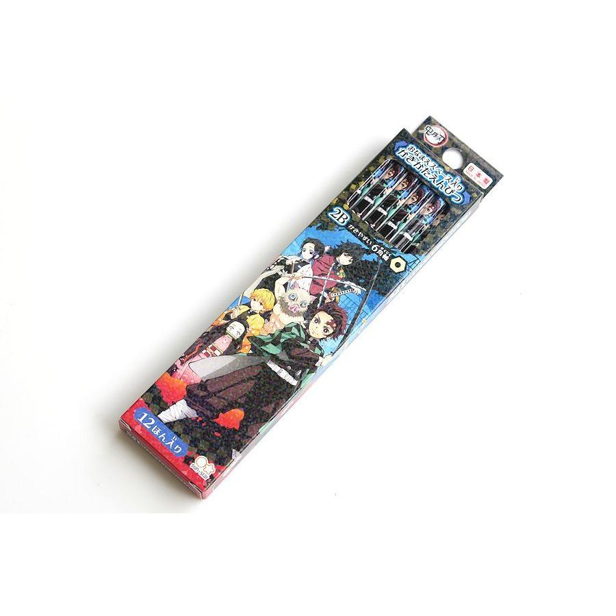 鬼滅の刃 かきかたえんぴつ 鉛筆 2B 1ダース・紙箱入 ポスト