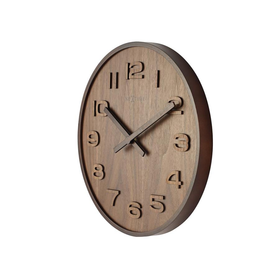 アウトレット特価 NEXTIME ネクスタイム 壁掛け時計 ウッドウッド