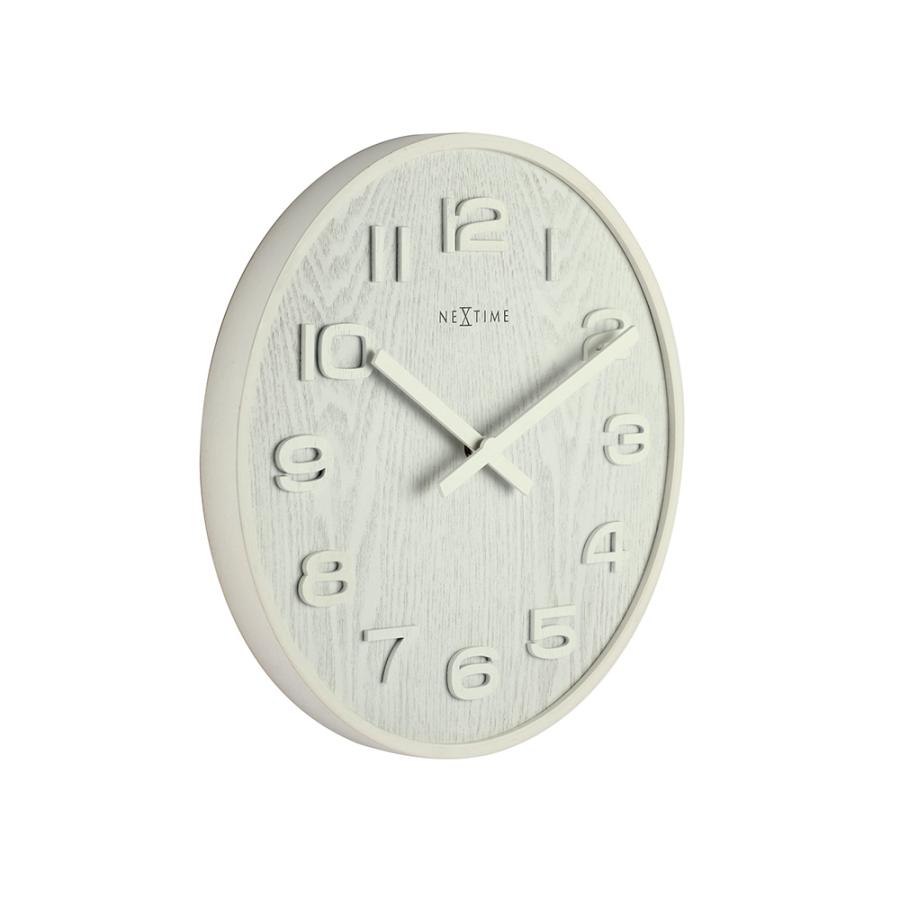 【送料込】NEXTIME ウッドウッドミディアム 壁掛け時計(グレー) 35cm 送料込】NEXTIME ウッドウッドミディアム 壁掛け時計(グレー) 35cm