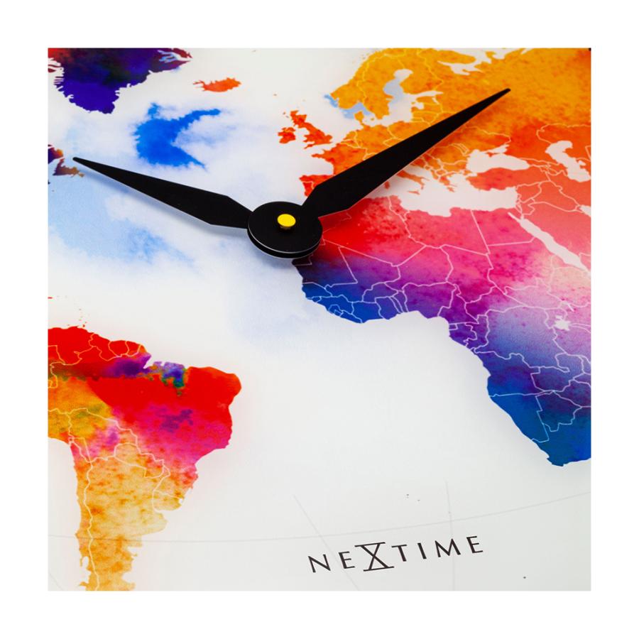 希少! NeXTime カラフル壁掛け時計　デザイナー家具　インテリア アウトレット特価 NEXTIME ネクスタイム 壁掛け時計 カラフルワールド