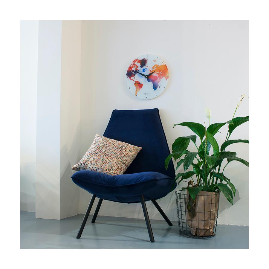 アウトレット特価 NEXTIME ネクスタイム 壁掛け時計 カラフルワールド