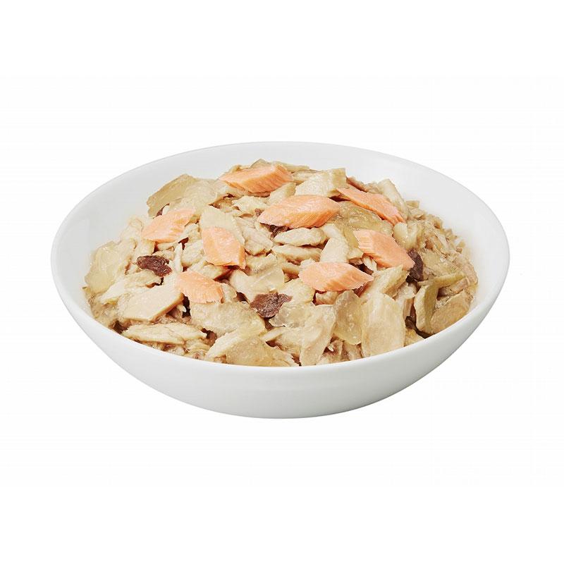 猫ウェットフード 9854 アイシア 純缶ミニ 3P サーモン入り 65g×3 24セット（4.68kg）_1