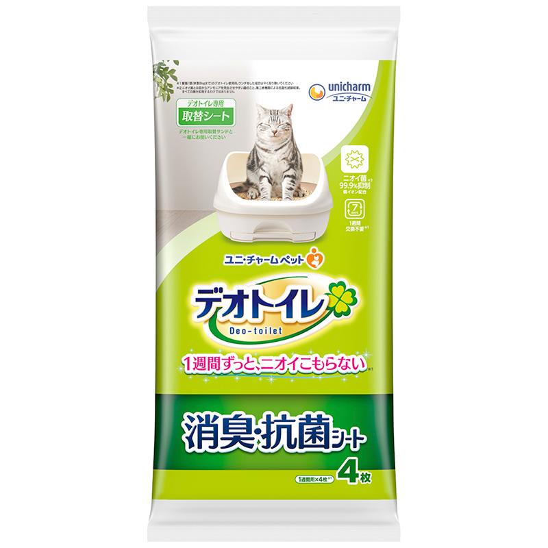 デオトイレ 猫用ペットシーツ 8416 ユニ・チャーム 消臭・抗菌シート 4
