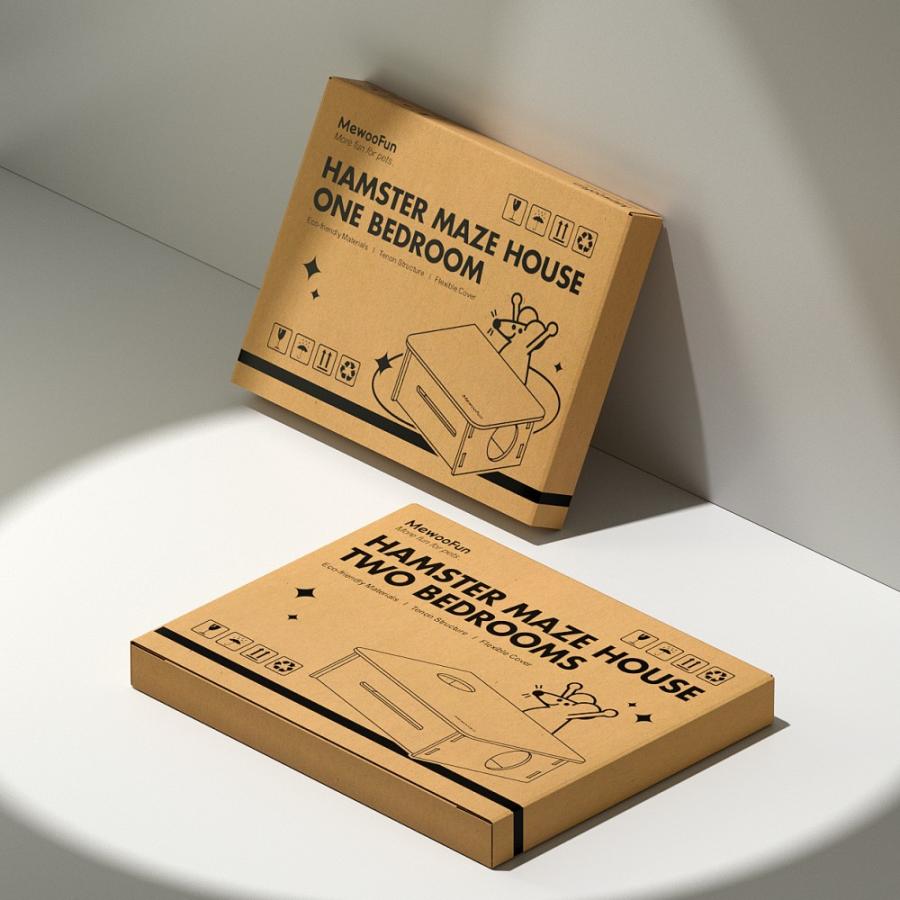 ミオファン DIYハウス スクエアネスト S 小動物 ハムスター ハウス